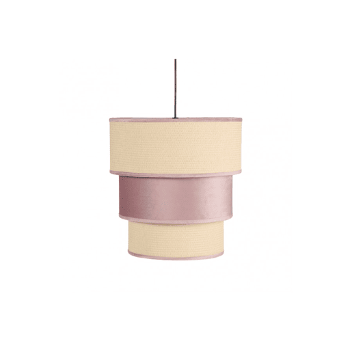 candeeiro de tecto têxtil rosa série lucio 37cm candeeiro de tecto têxtil rosa série lucio 37cm