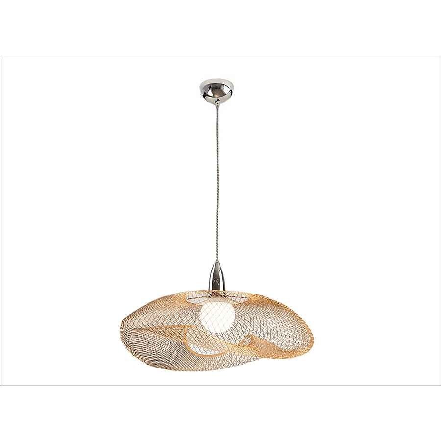 Lampara de techo metal color dorado serie forma 55cm