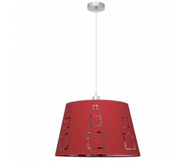 Lampara de techo metal color rojo serie celaya 40cm