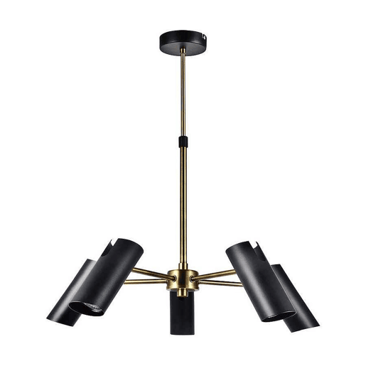candeeiro de tecto metálico cor preta série marrakech 58cm