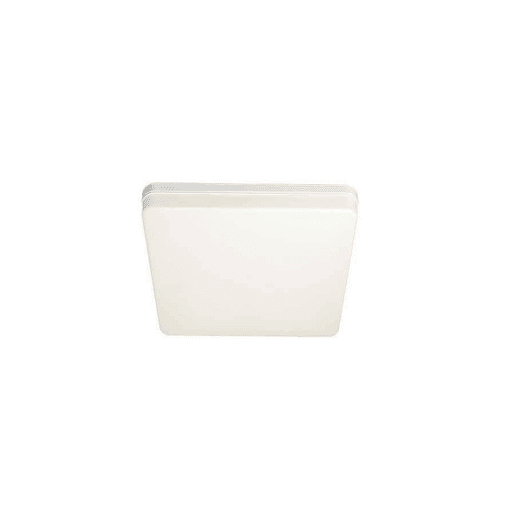 candeeiro de tecto led em policarbonato cor branca serie futuro 15cm