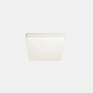 candeeiro de tecto led em policarbonato cor branca serie futuro 15cm