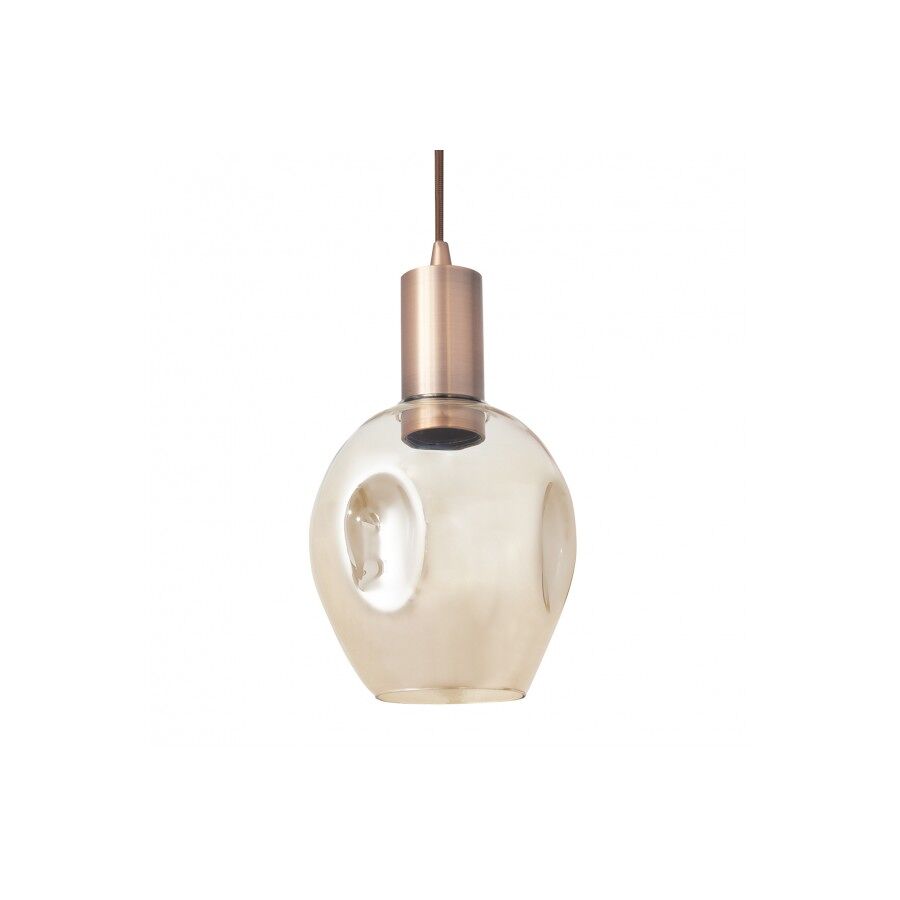 Lampara de techo metal color dorado serie meteoro 15cm