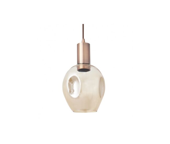Lampara de techo metal color dorado serie meteoro 15cm