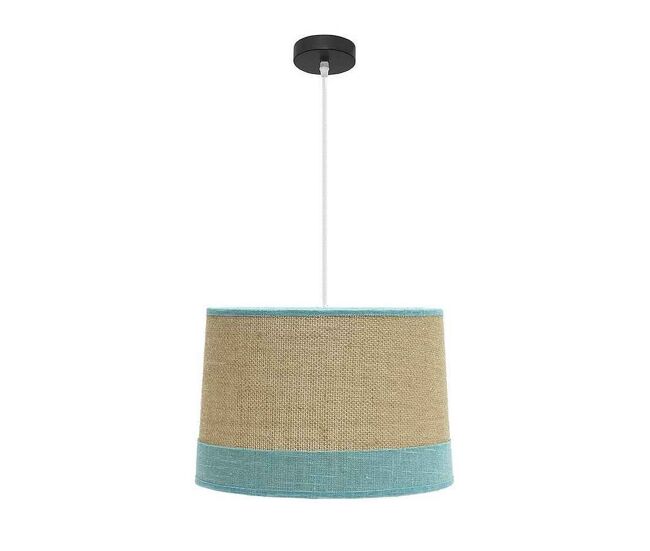 Lampara de techo textil color beige serie tietar 40cm