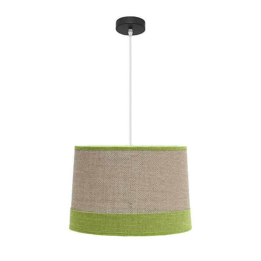 Lampara de techo textil color beige serie tietar 40cm