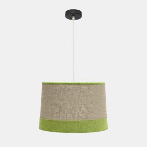 candeeiro de tecto têxtil cor bege série tietar 40cm