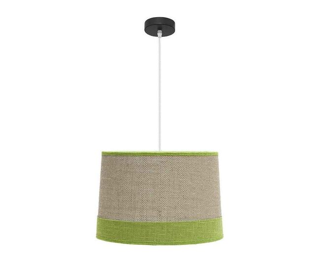 Lampara de techo textil color beige serie tietar 40cm