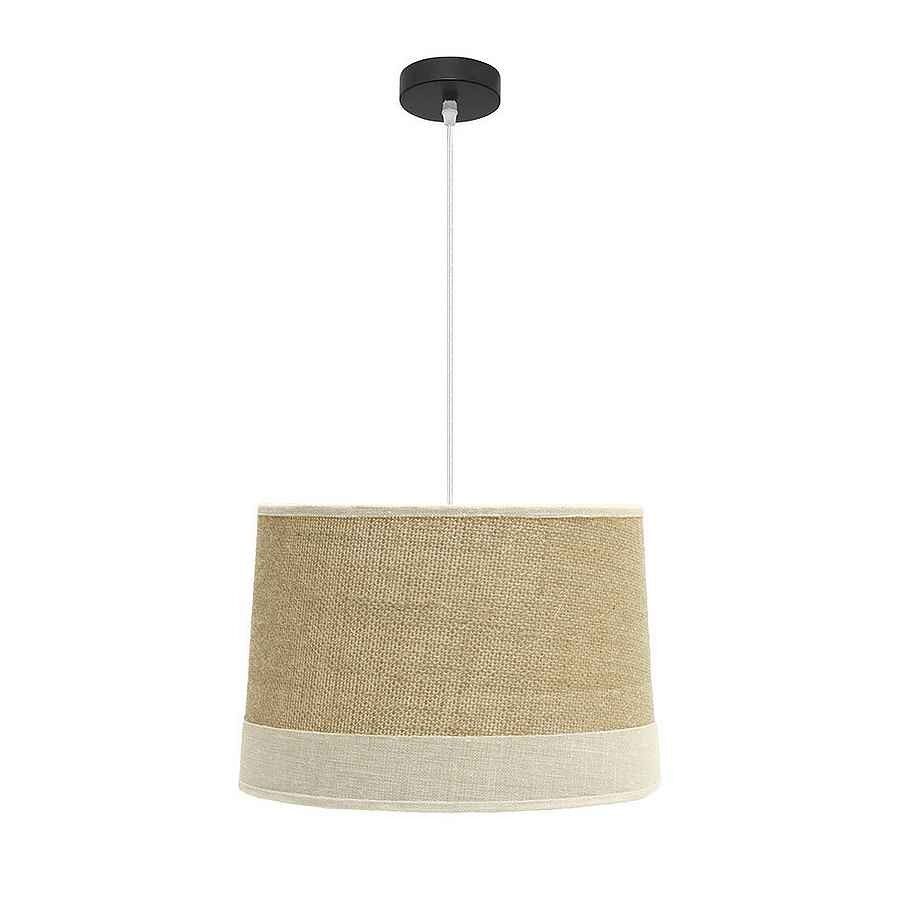 Lampara de techo textil color beige serie tietar 40cm