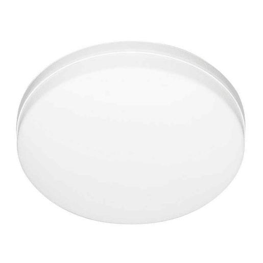 candeeiro de tecto led em policarbonato cor branca série trueno 30cm