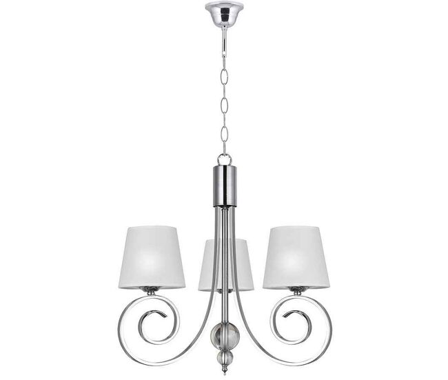Lampara de techo metal color cromo serie marela 55cm