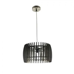 pendente de madeira cor castanha série choupo 35cm