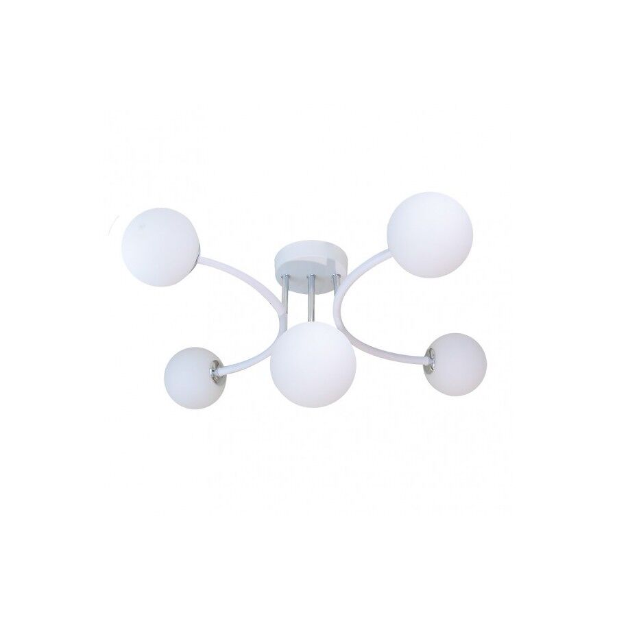 Lampara metal color blanco serie la habana 46cm