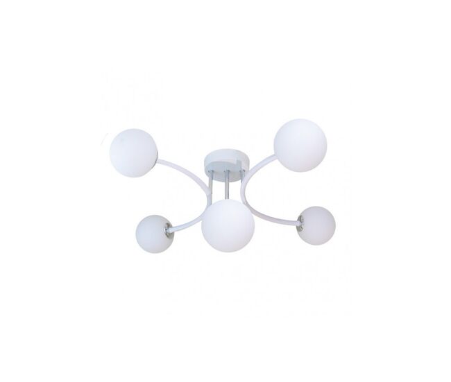 Lampara metal color blanco serie la habana 46cm