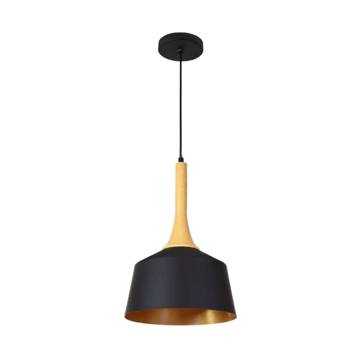 pendente de metal cor preta série giani 27cm