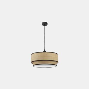 pendente de metal preto série roque 60cm