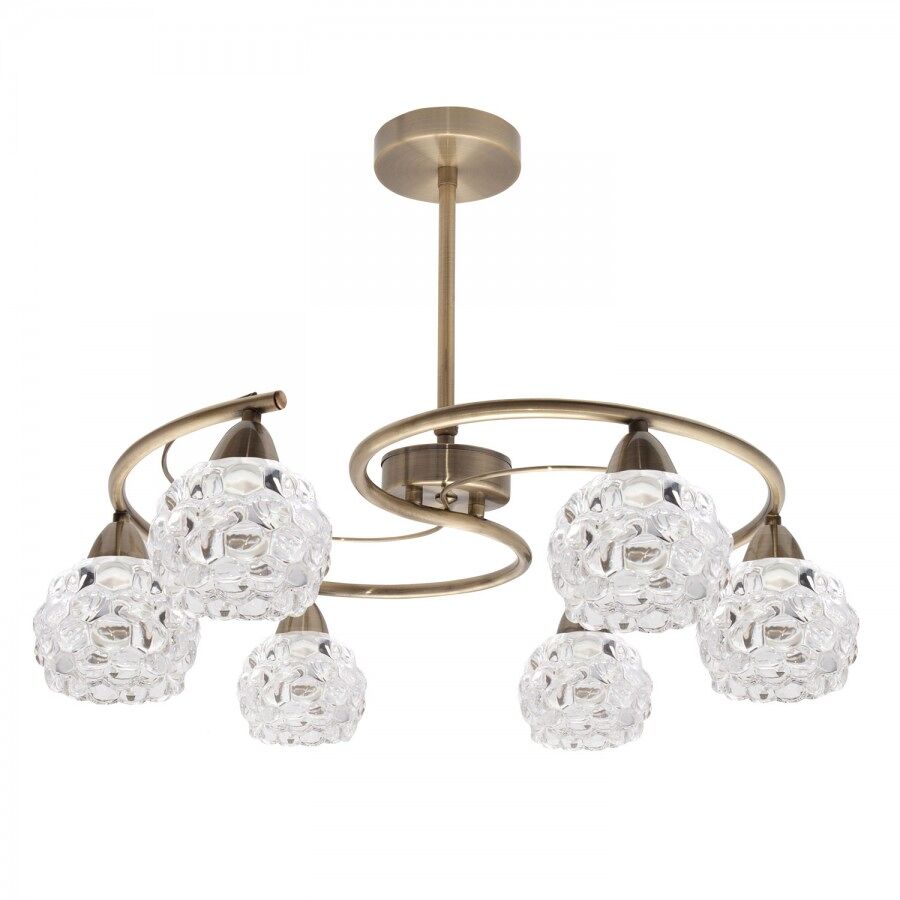 Lamapara De Techo Metal Serie Tulipa Glass