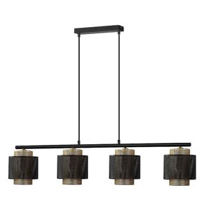 candeeiro de tecto preto metal cor kyoto série 106cm