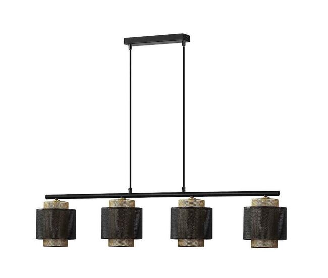 Lampara de techo metal color negro serie kyoto 106cm