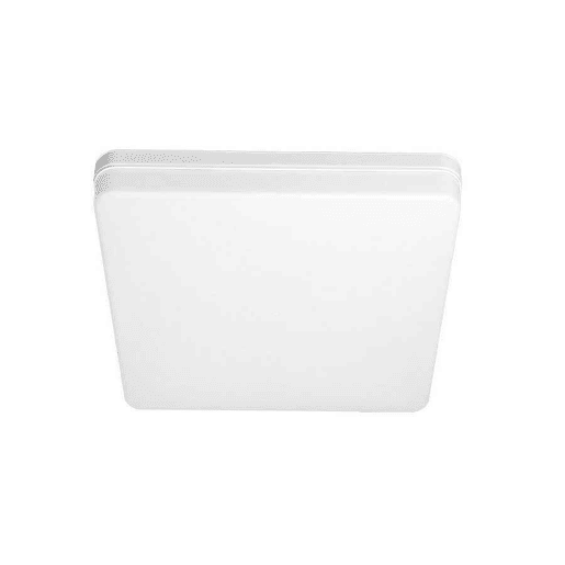 candeeiro de tecto led em policarbonato cor branca serie futuro 23cm