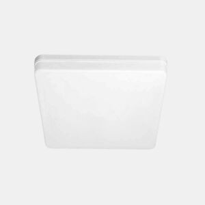 candeeiro de tecto led em policarbonato cor branca serie futuro 23cm