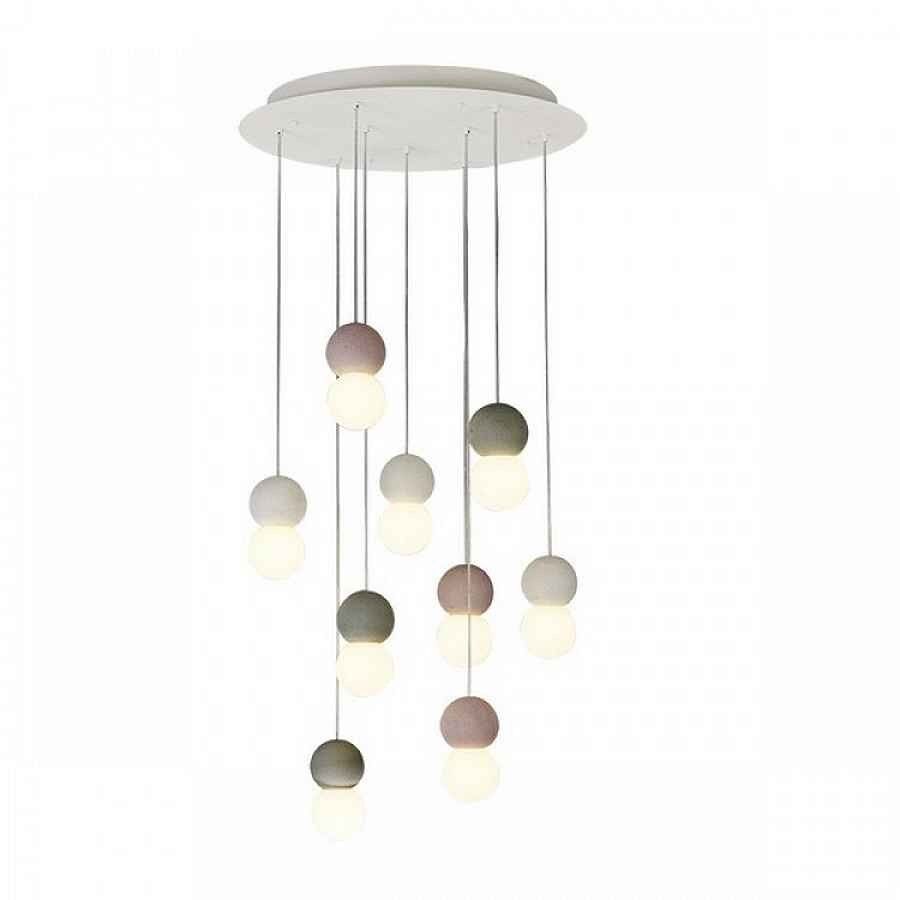 Lámpara De Techo Cemento Serie Galaxia