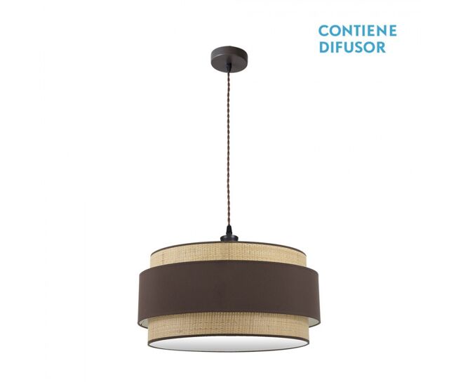 Colgante metal color marron serie kandy 60cm