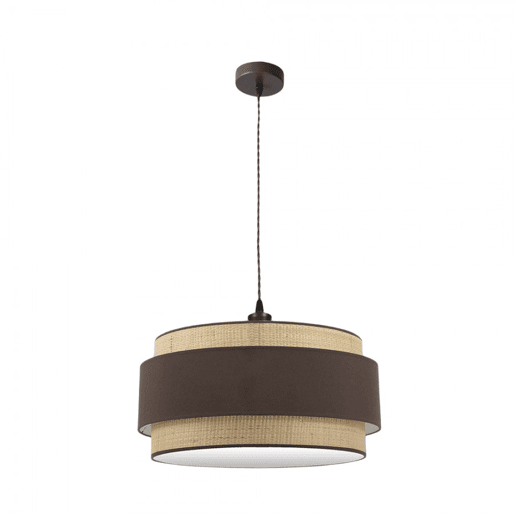 pendente de metal cor castanha série kandy 60cm