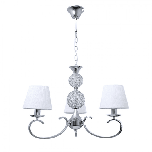 candeeiro de tecto em metal cromado série ordoñez 60cm