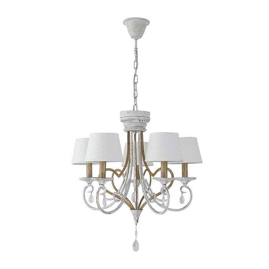 Lampara metal color blanco serie crasas 54cm