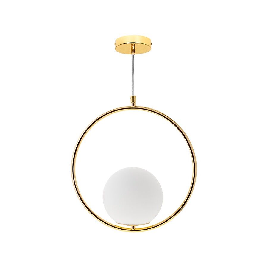 Colgante acrilico color dorado serie aimee 31cm