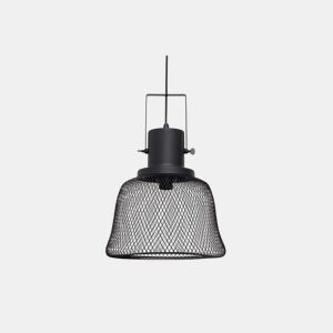 pendente de metal preto série lumiere 32cm