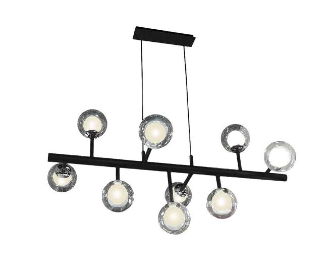 Lampara de techo metal color negro serie 92cm