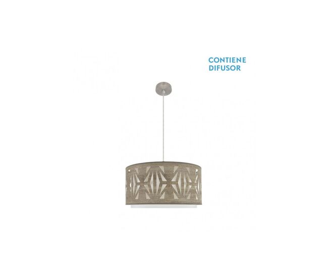 Colgante metal color niquel serie katerina 50cm