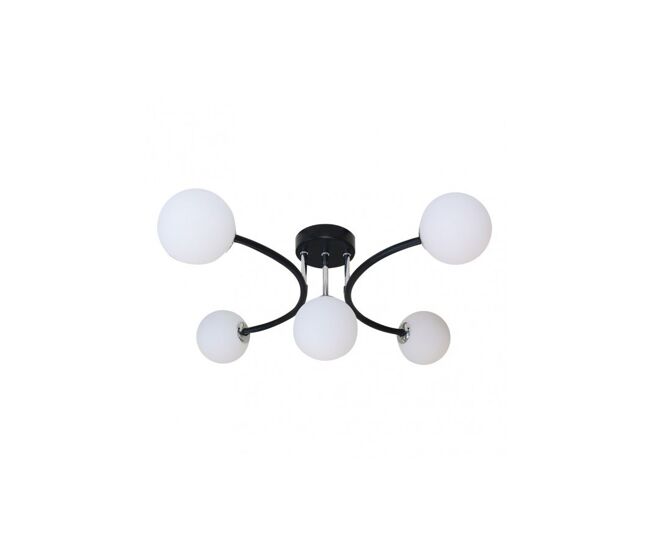 Lampara metal color negro serie la habana 46cm