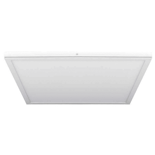 painel metálico quadrado de led cor branca série tivoli 40cm