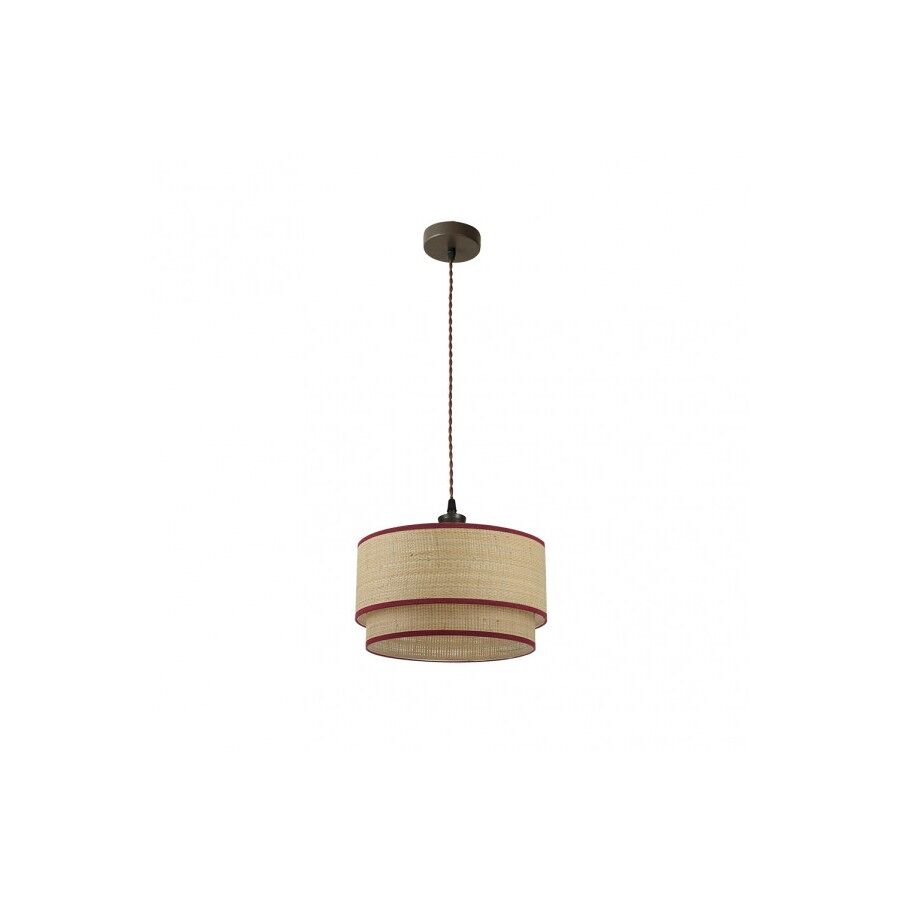 Colgante metal color marron serie roque 40cm