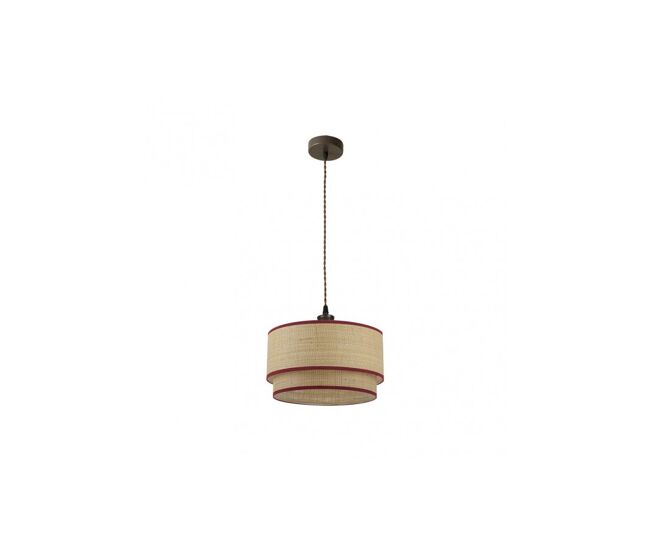 Colgante metal color marron serie roque 40cm