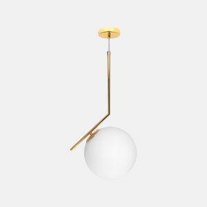 pendente de metal cromado série aimee 44cm