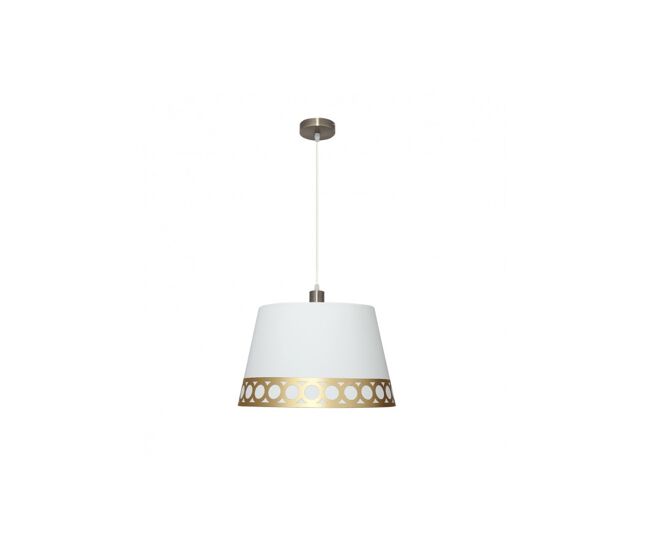 Lampara de techo metal color blanco serie dalia 40cm