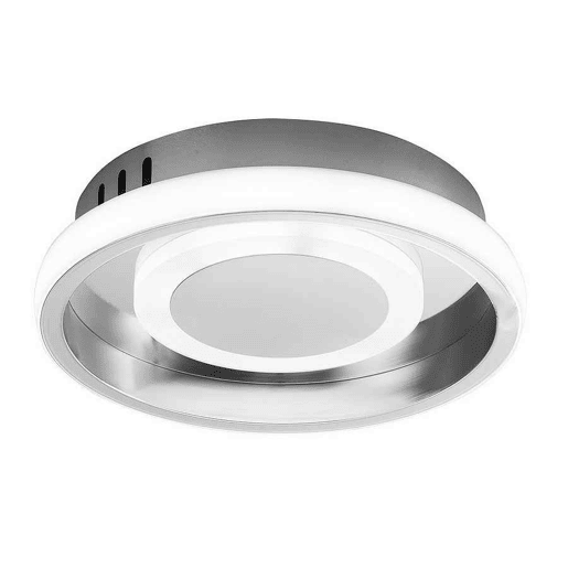 candeeiro de tecto em metal cromado série elma 21cm