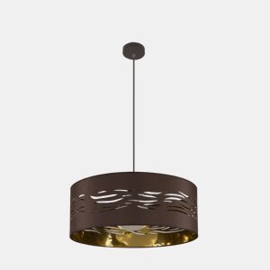 pendente de metal castanho série niebla 50cm