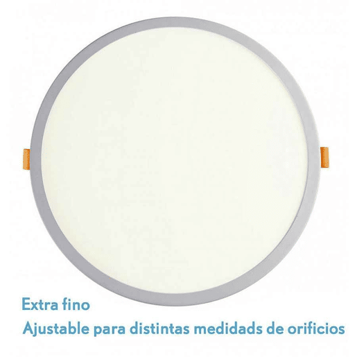 luminária embutida metálica cor branca lejania série 23cm