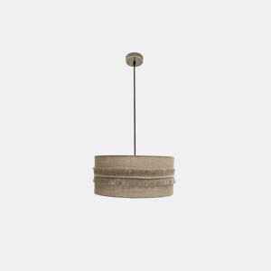 pendente têxtil cor bege série kala 50cm