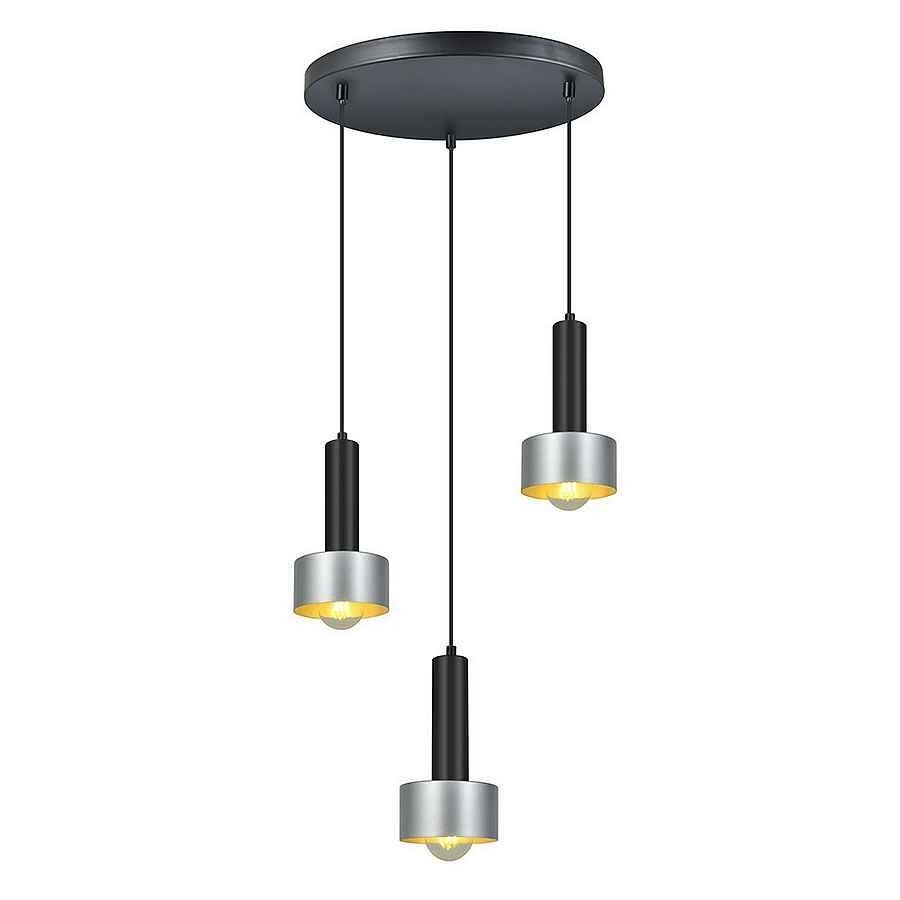 Lampara de techo aluminio color plata serie allende 35cm