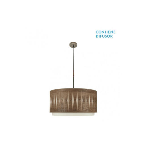 pendente em metal dourado série alexandra 50cm