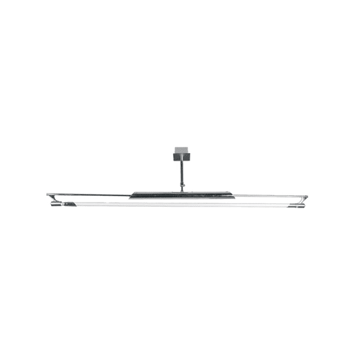 candeeiro de tecto em metal cromado série alforsita 130cm