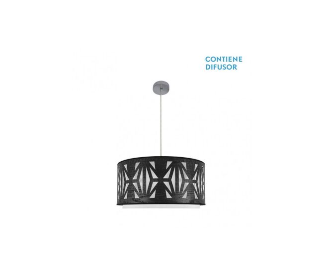 Colgante metal color cromo serie katerina 60cm