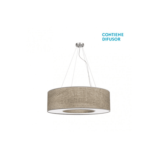 pendente de metal cromado série haiti 65cm