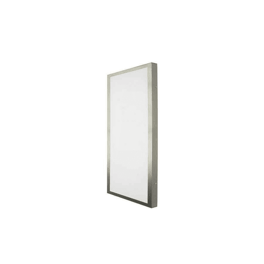 candeeiro de tecto LED série plana em alumínio níquel 30cm
